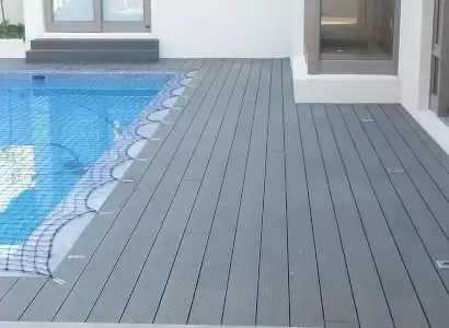 Composite decking ideal for pool surrounds