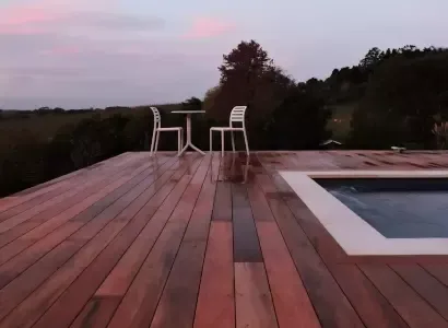 Timber deck built at Koko Mews