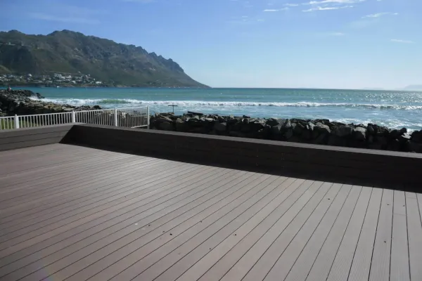 Composite deck with sea view long lasting decks