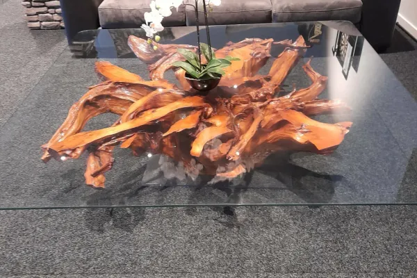 Custom furniture glass and timber