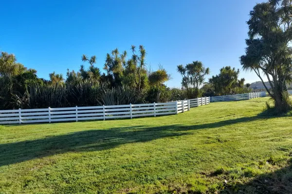 Paddock fence white
