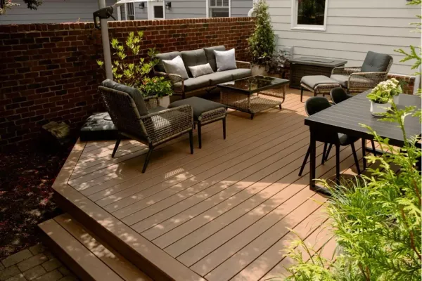 Trex Transcend Lineage Composite Deck in the shade