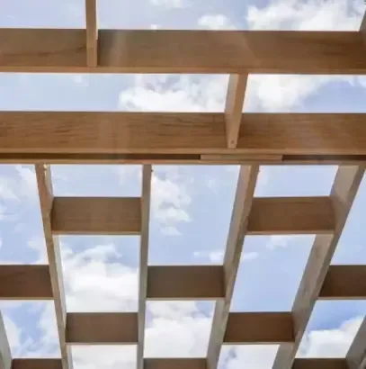 Picture of a uniquely designed pergola in Auckland