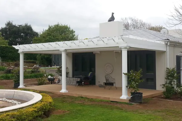 White pergola auckland