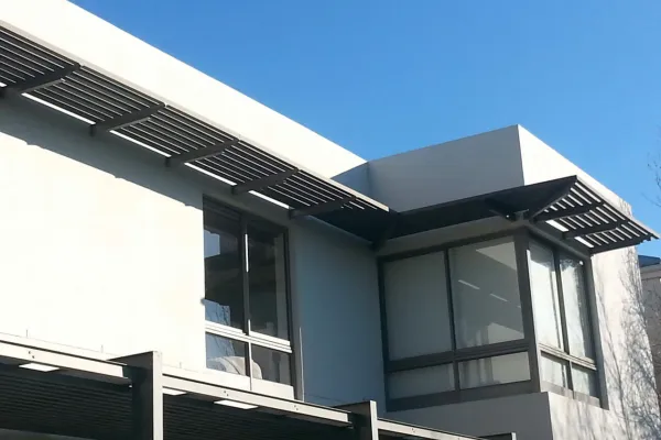Pergola around house