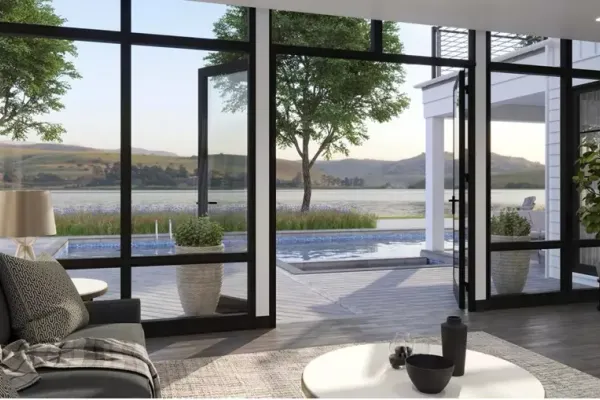 Trex Transcend Lineage Composite Decking by pool