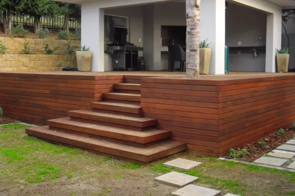 Deck with timber steps auckland