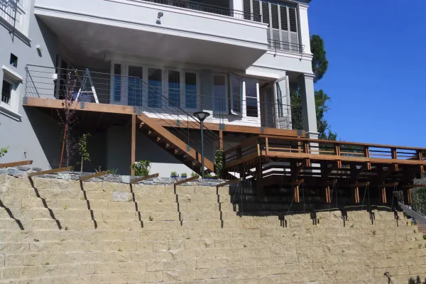 Suspended deck project Auckland