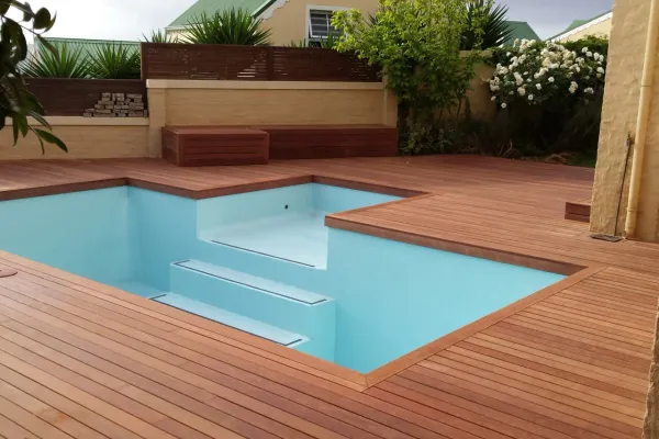 Deck around pool - Timber