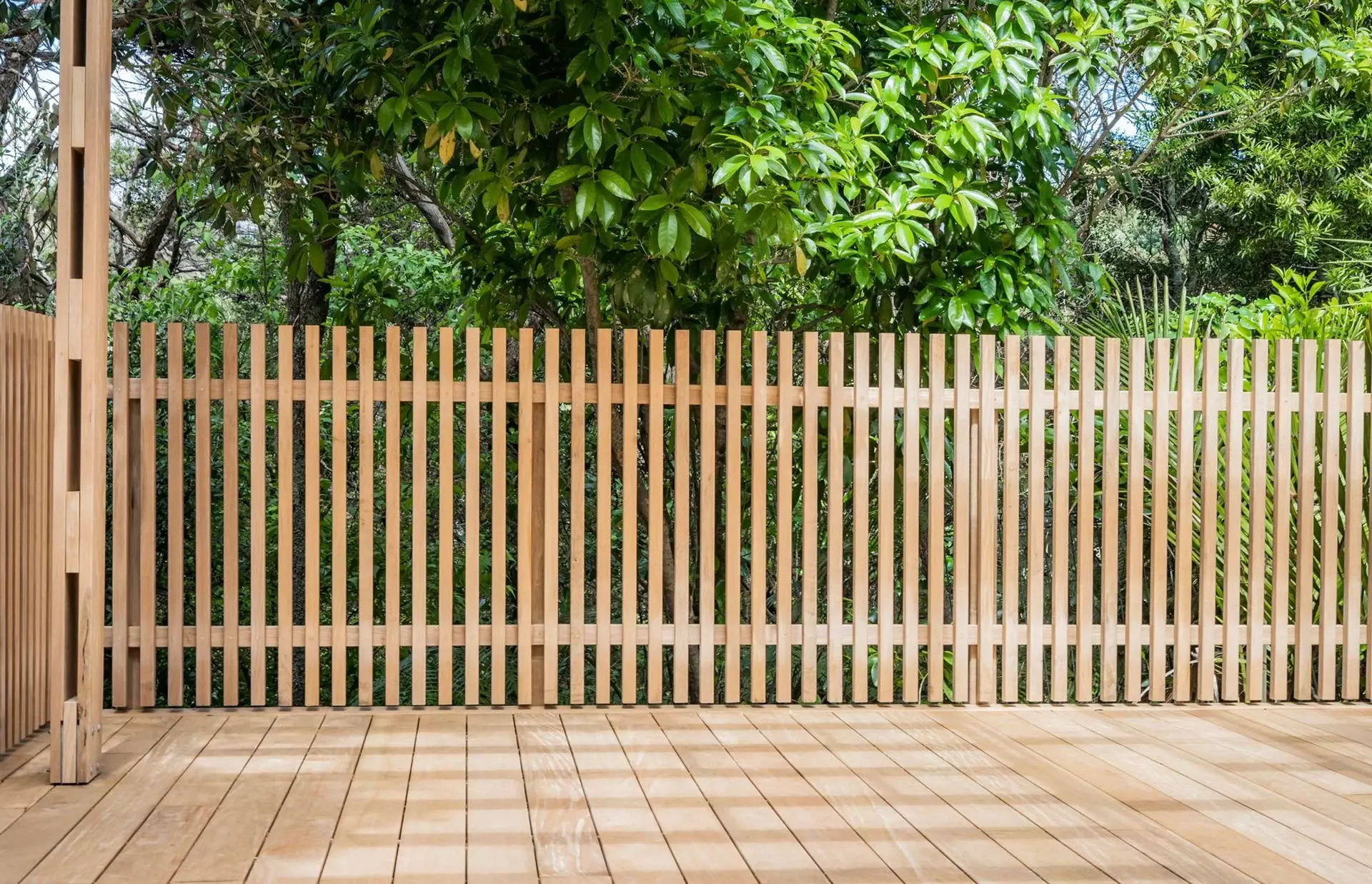 Deck in private bush setting