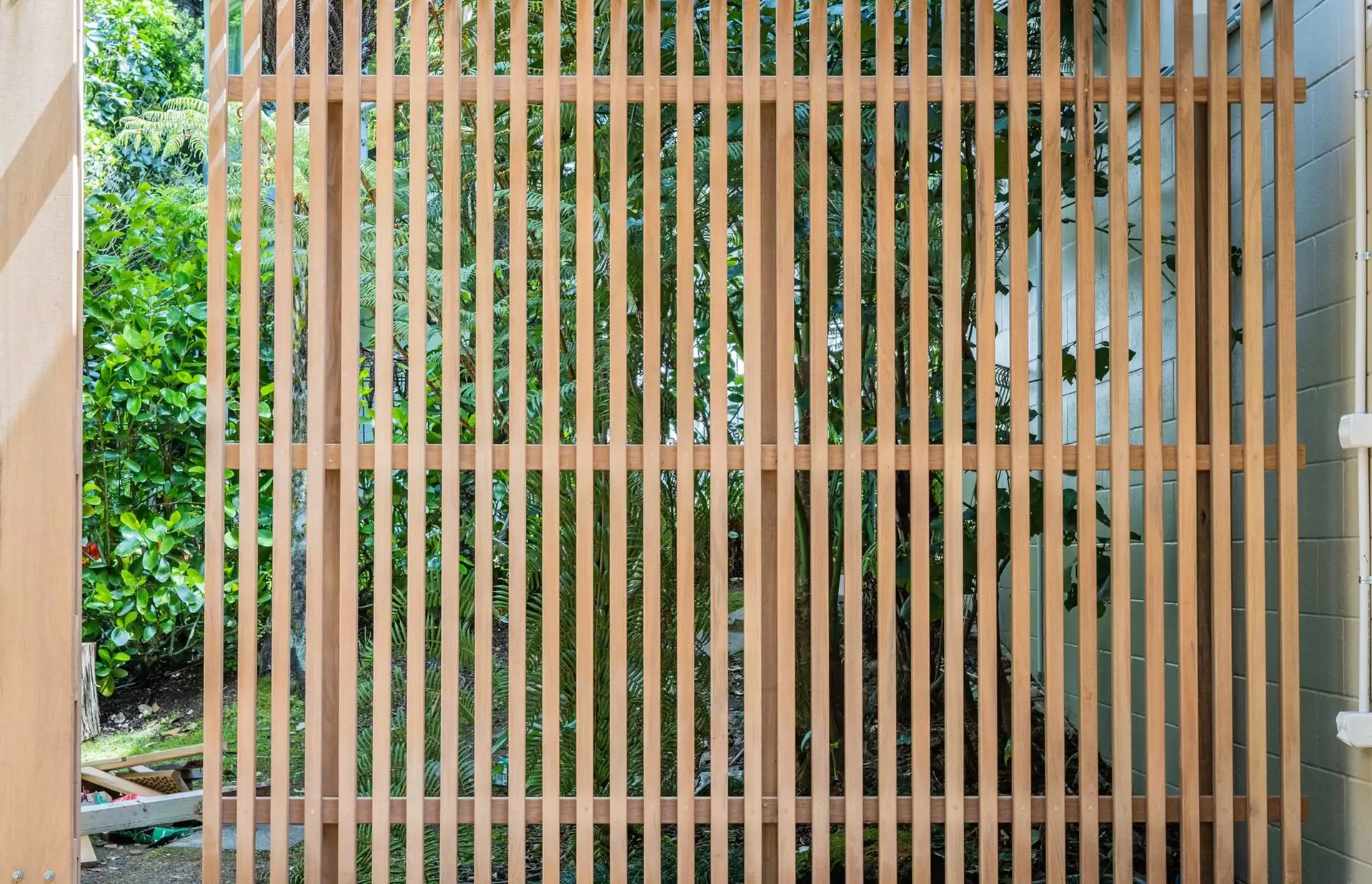 Detail of privacy fence