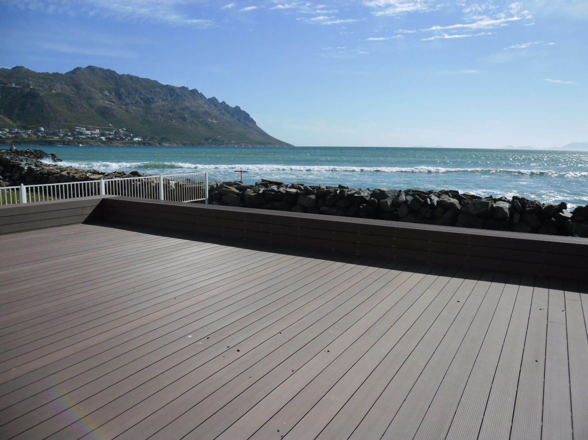 Composite deck with sea view long lasting decks