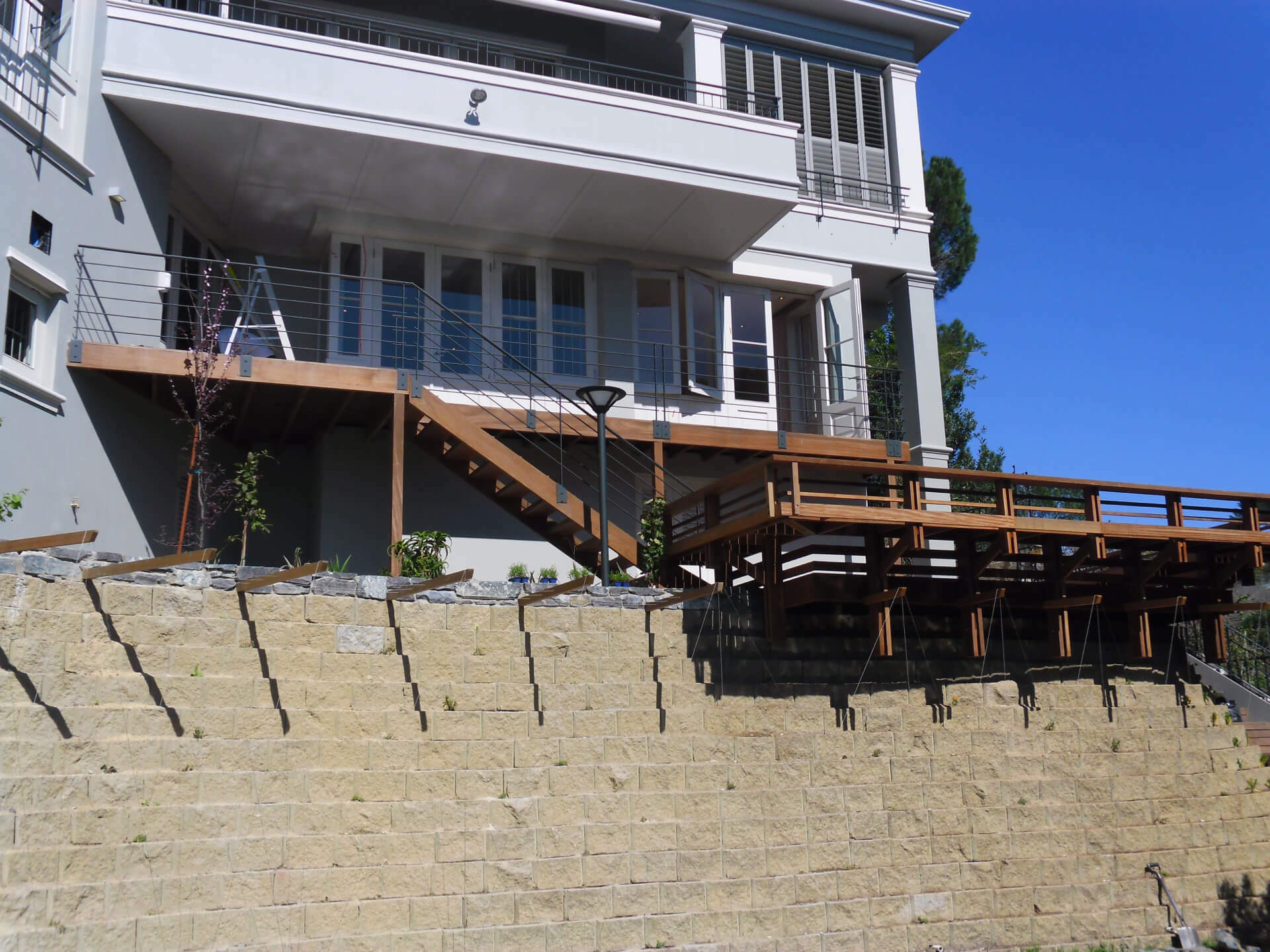 Suspended deck project Auckland