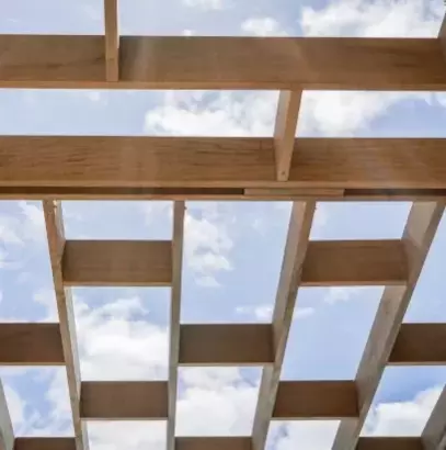 Picture of a uniquely designed pergola in Auckland