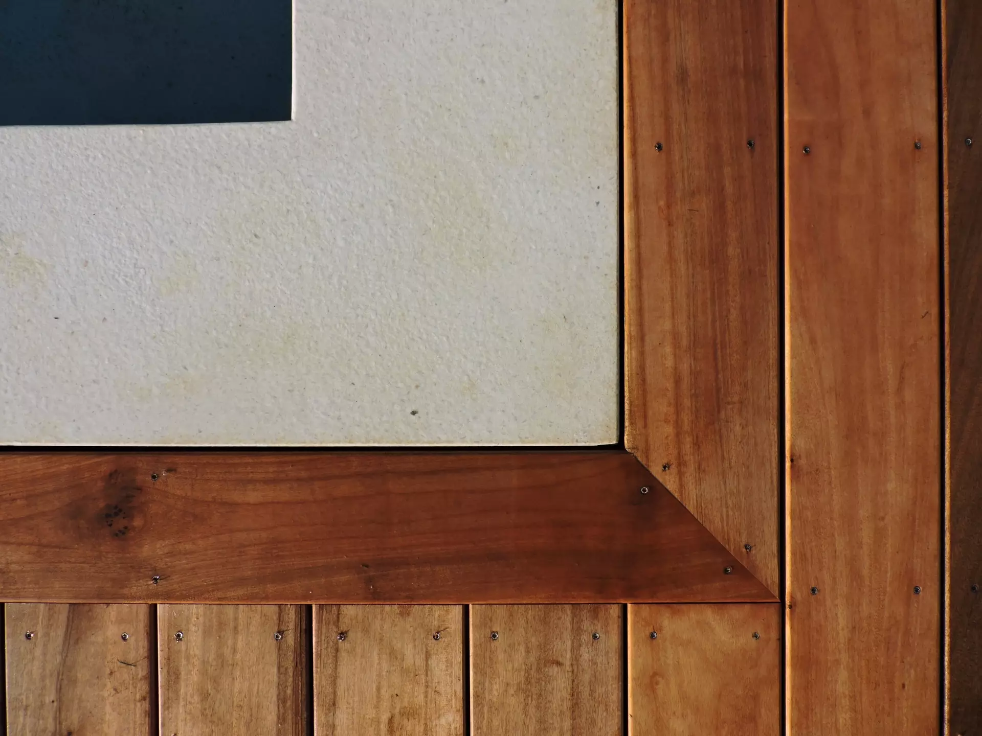 The deck build detail showing how it is integrated with the pool design